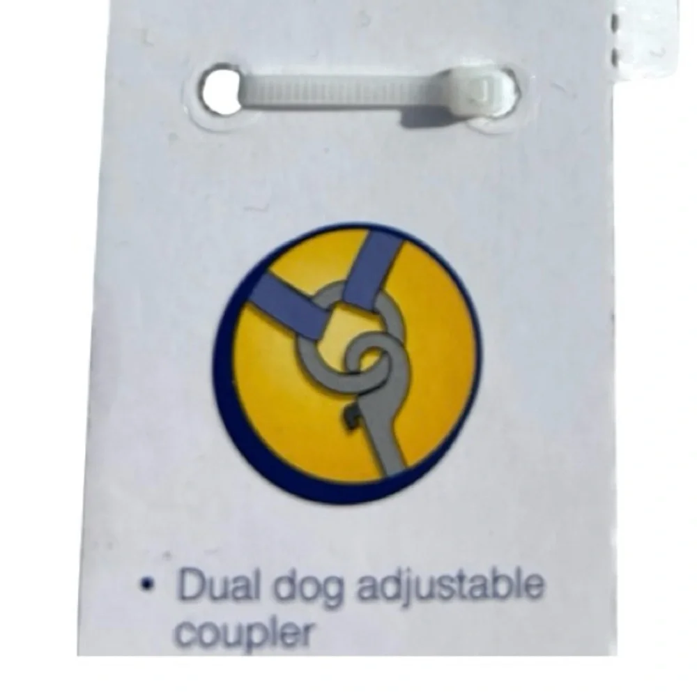 Dual dog coupler leash adjustable extension